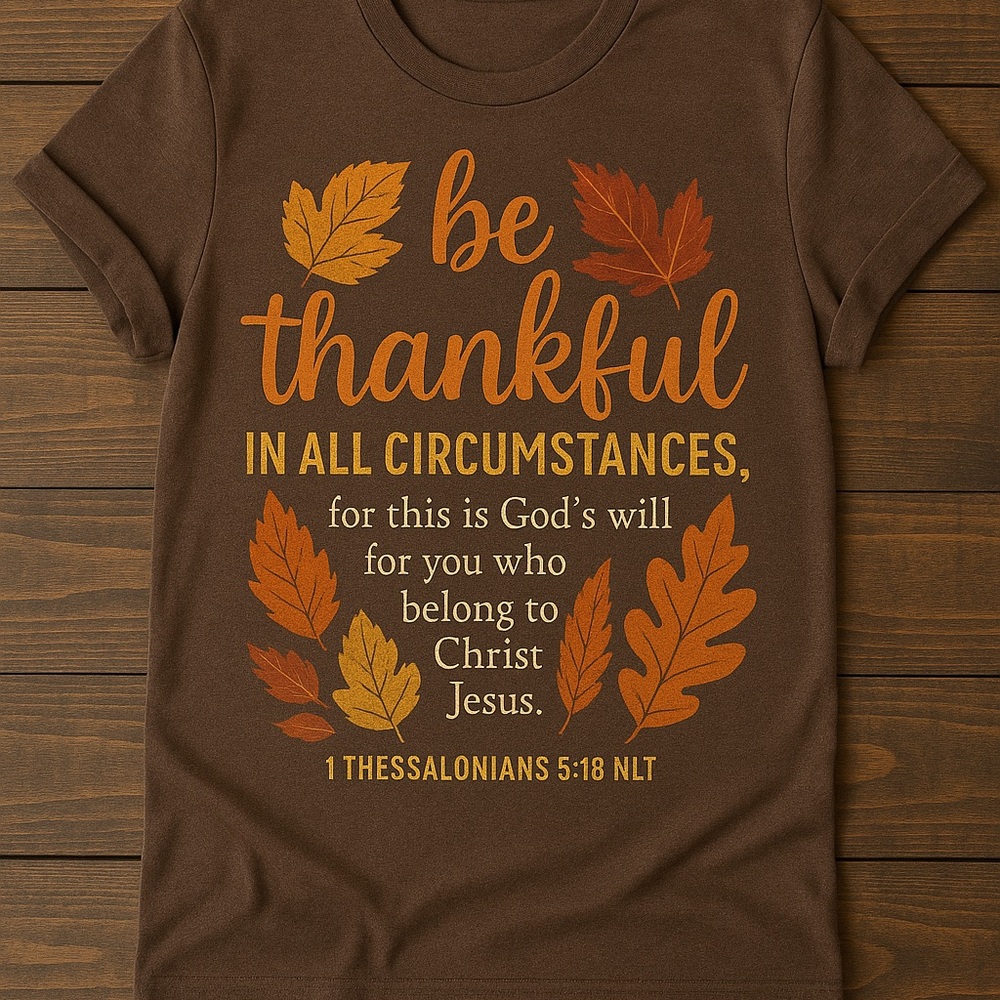 Brown Thankful T-Shirt